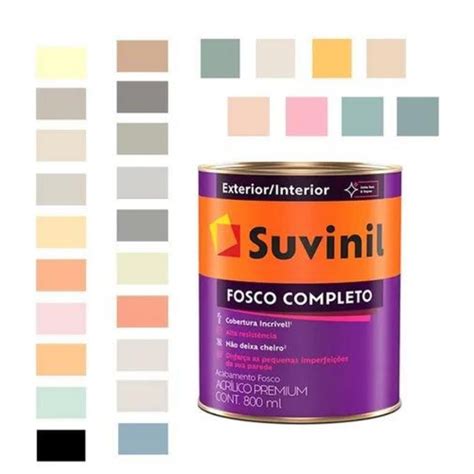 Tinta Para Parede Fosca Antimofo E Lav Vel Ml Escolha Sua Cor