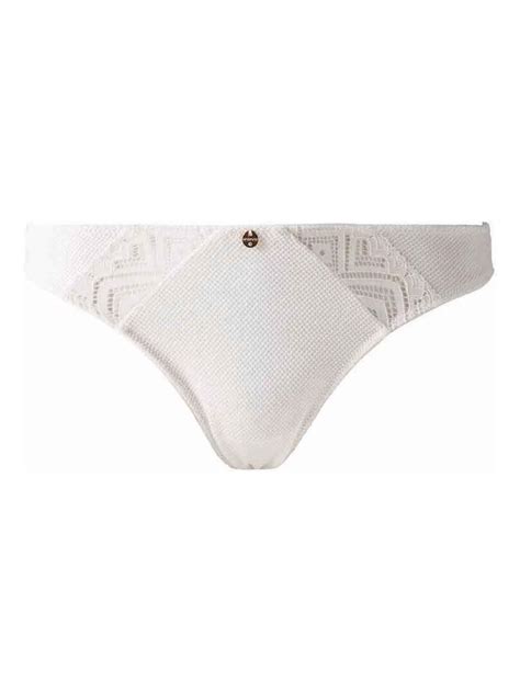 Tanga Kim Morgan Lingerie Blanc Kiabi