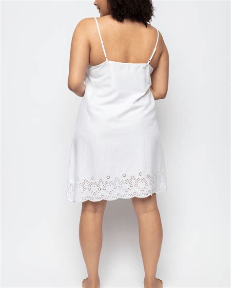 Saskia Embroidered Short Nightdress TKD Lingerie