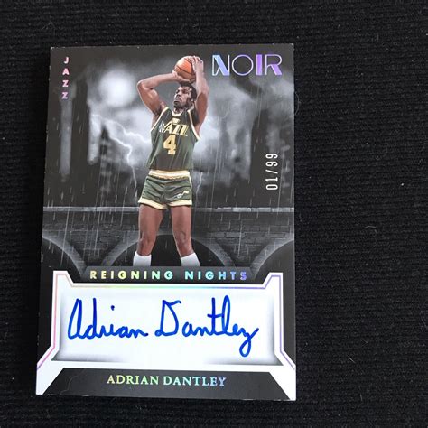 Panini Noir Adrian Dantley Reigning Nights Autograph Auto