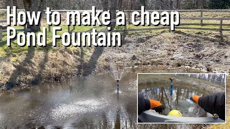 How To Make A Cheap Pond Fountain In 5 Min Youtube