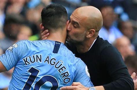 Sergio Aguero Perpanjang Kontrak Di Manchester City Pep Guardiola