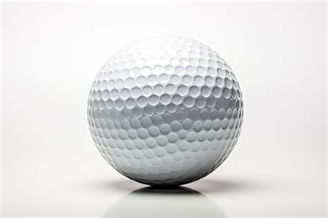 Premium Photo | Close up of a golf ball isolated on white background