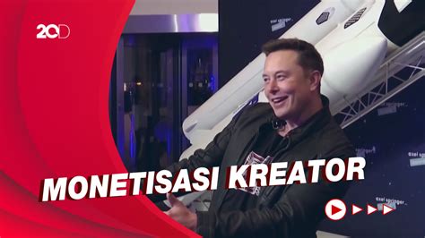 Gebrakan Elon Musk Soal Cuan Kreator Twitter Dan Tweet Panjang