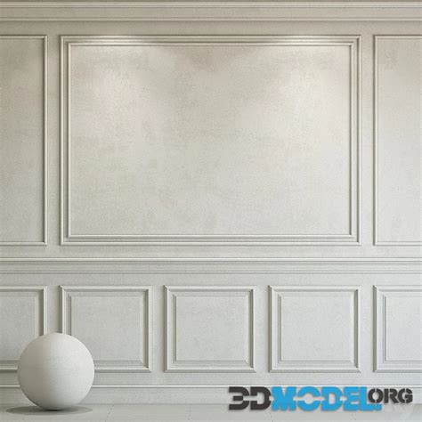 3D Model Decorative Plaster With Molding 228