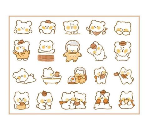 Kawaii Stickers - Cute Animals | Artiful Boutique | Autocollants kawaii ...