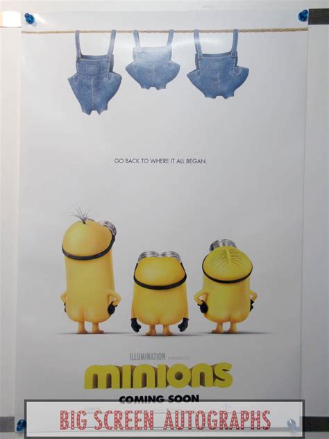 Minions one sheet poster | Big Screen Autographs