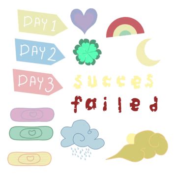 Diary Stickers Vector PNG Vector PSD And Clipart With Transparent