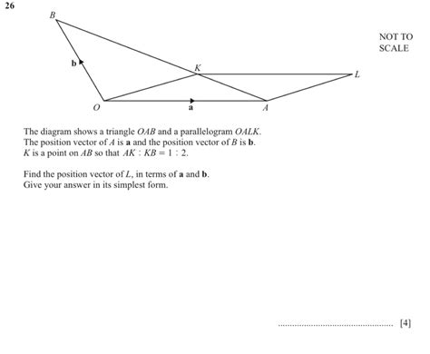 Solved Not To Scale The Diagram Shows A Triangle Oab And A