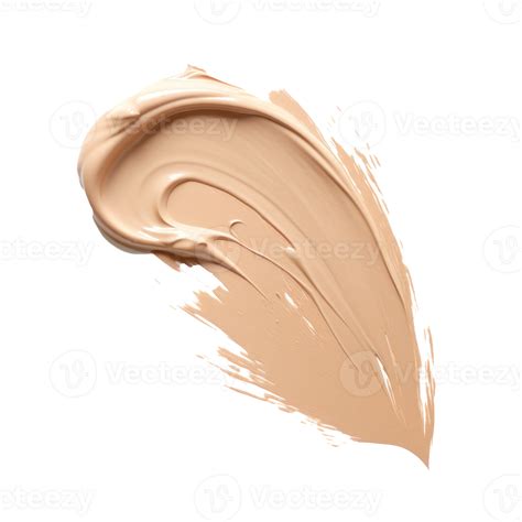 Close Up Of Splash Of Beige Foundation Foundation Nude Cream Swatch Smear Isolated On