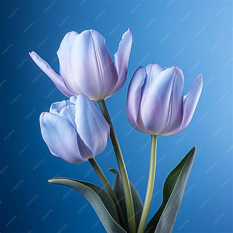 Premium Vector | Three tulips in a vase