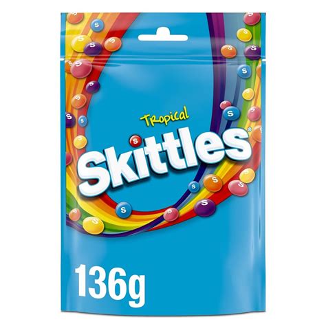 Kramtomi saldainiai SKITTLES (TROPICAL), 136g | Candy POP