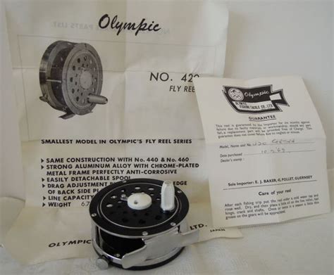 Olympic 420 Mint Classic Fly Reels Fiberglass Flyrodders