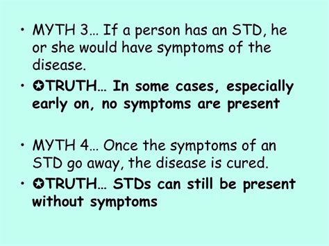 Sexually Transmitted Diseases Facts And Myths Ppt Download