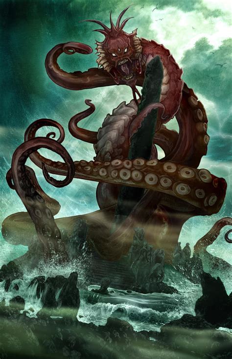 H.P. Lovecraft's DAGON by wjh3 on DeviantArt