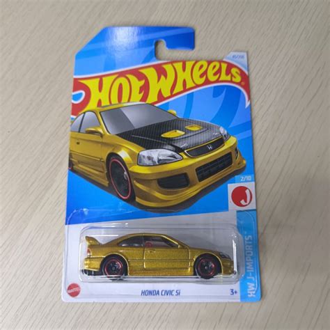 Hot Wheels Honda Civic Si Gold Toy Shopee Malaysia