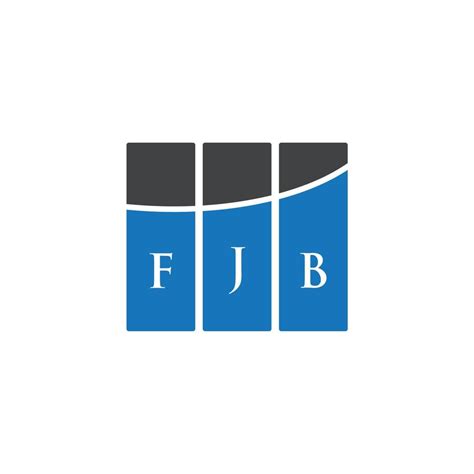 diseño de logotipo de letra fjb sobre fondo blanco concepto de