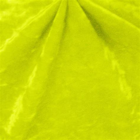 Crushed Stretch Velvet Fabric Neon Yellow Stretch Velvet