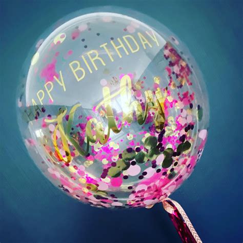 Personalised Confetti Bubble Balloon — Partycraft Balloons