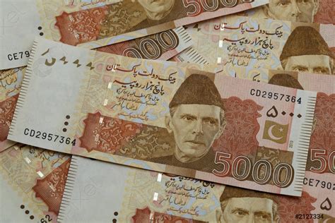 Pakistani Rupees Pakistani Currency Notes Stock Photo 2127334