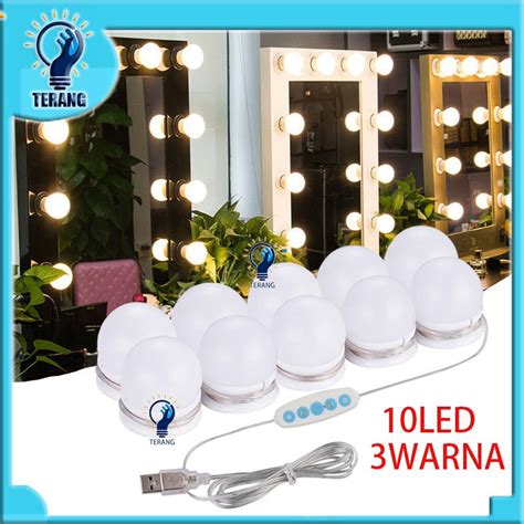 Jual 10 Bohlam Lampu Led Meja Rias Makeup Led Vanity Bulbs Mirror