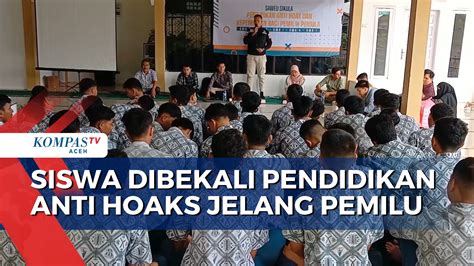 Siswa Dibekali Pendidikan Anti Hoaks Jelang Pemilu