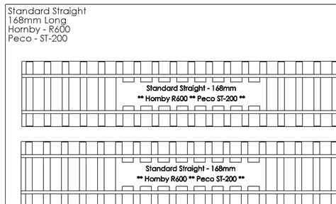 Printable Track Templates For Oo Gauge Hornby Peco Setrack Pdf