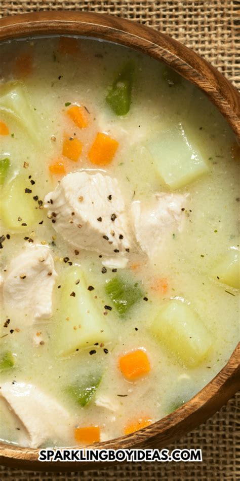 Creamy Chicken Potato Soup Sparkling Boy Ideas