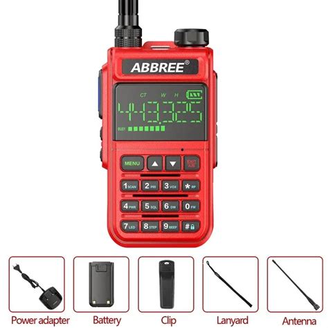 ABBREE AR 518 108 660Mhz Air Band Walkie Talkie Wireless Copy Frequency