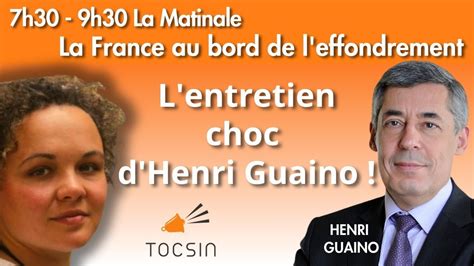 La France Au Bord De L Effondrement L Entretien Choc D Henri Guaino