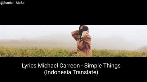 Lyrics Michael Carreon Simple Things Youtube