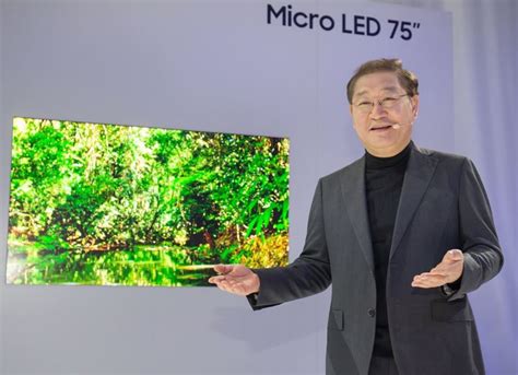 Samsung releases consumer MicroLED TV, 75-inch wide ...