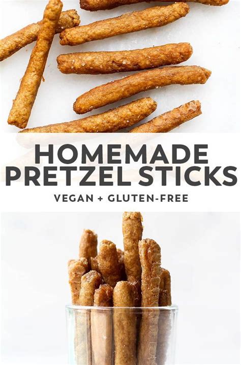 Homemade Crunchy Pretzel Sticks Recipe Vegan Gluten Free