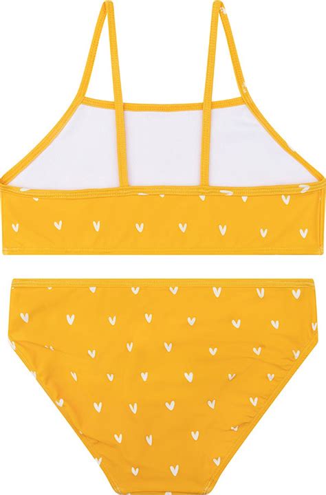 Swim Essentials Bikini Meisjes Zwemkleding Meisjes Oranje Hartjes Maat 86 92 Bol