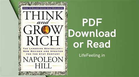 Pdf Think And Grow Rich By Napoleon Hill Pdf Download Read