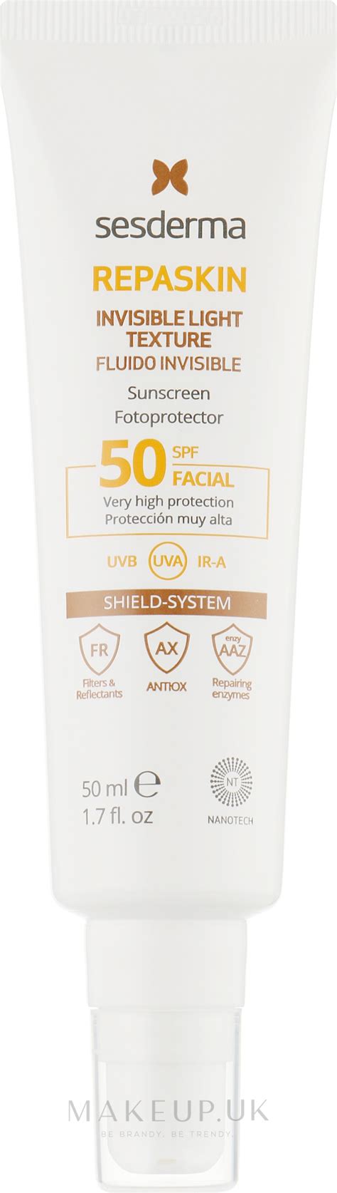 Ultra-Light Facial Sunscreen - SesDerma Laboratories Repaskin Invisible ...