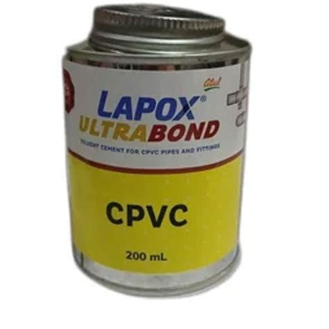 Lapox Ultra Bond CPVC Solvent Cement 200 ML Tin Can At Rs 120 In New