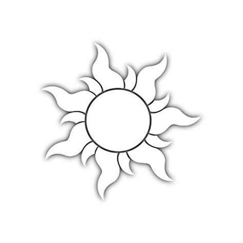 Sun Clipart Outline Png Tangled Sun Template Transparent, 44% OFF