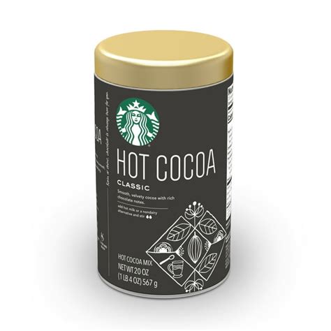 Starbucks Classic Hot Cocoa Chocolate Mix 20 Ounce Packaging