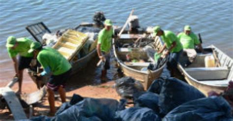 G Pescadores De Ms Retiram Mais De Toneladas De Lixo Do Rio Paran