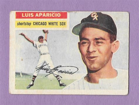 1956 Topps 292 Luis Aparicio RC Chicago White Sox HOF 400 EBay