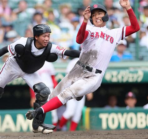 日大山形ーおかやま山陽（1回戦）全国高校野球2023 夏の甲子園 写真特集614 毎日新聞