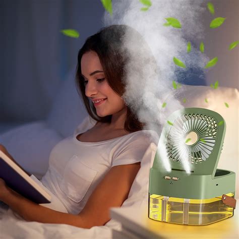 Amlbb Desk Fan Portable Conditioner Sprayable Misting Humidification