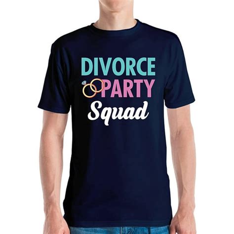 Divorce Party Squad Divorcee Ex Husband Ex Wife Divorcement T Shirt For Men Women