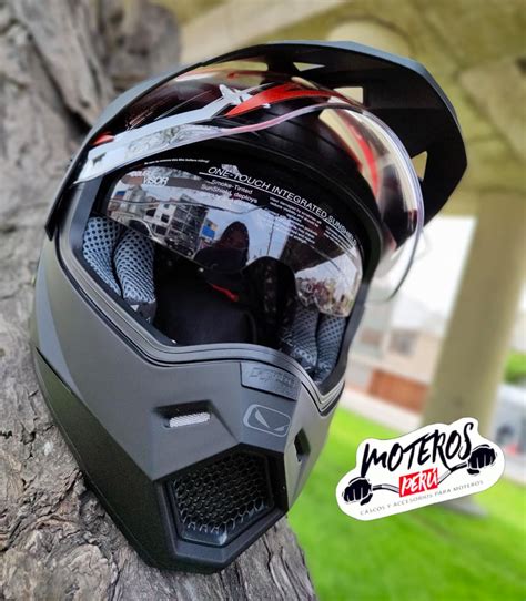 Casco HRO Dual Cross Solid Matt Black 7c MOTEROSPERÚ