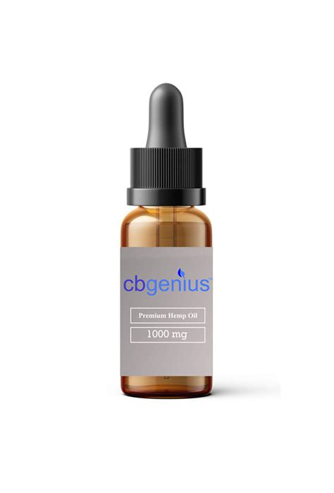 Full Spectrum Hemp Oil 1000mg Cbgenius