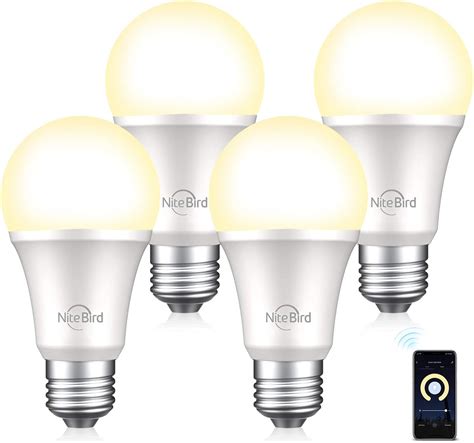 Smart Light Bulb Compatible With Alexa Google Home Pack Nitebird A