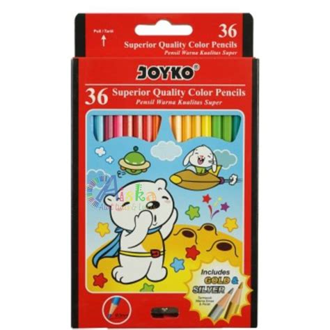 Jual Pensil Warna Joyko Set 24 36 48 Warna Perset Alat Mewarnai