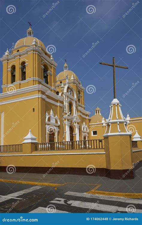 Colourful Buildings Of Trujillo In Peru Editorial Stock Photo Image