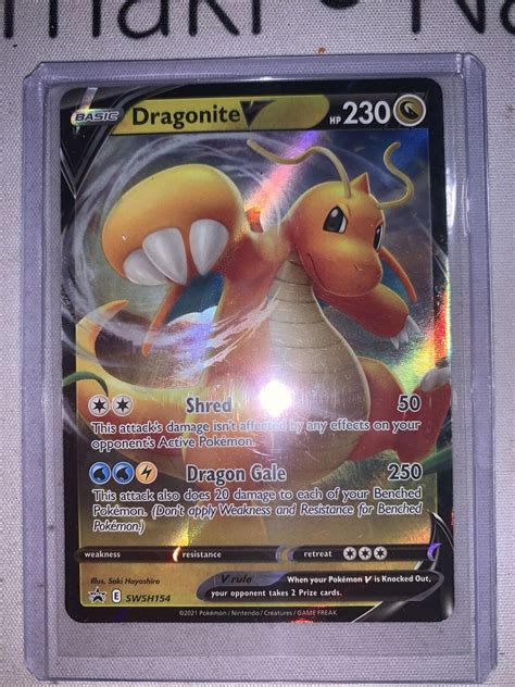 Dragonite V Swsh Ultra Rare Holo Pok Mon Tcg Card Black Star Promo